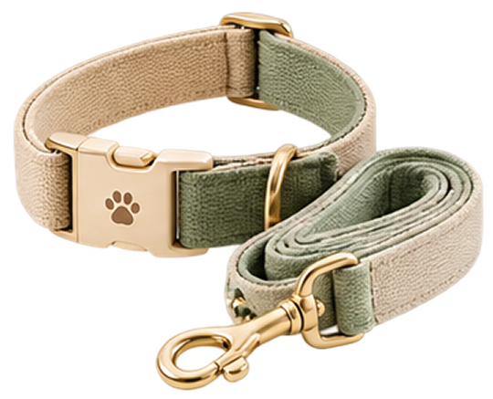 Premium durable collar and leash walk set